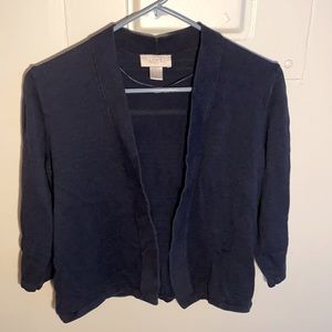 LOFT cardigan, navy blue, small